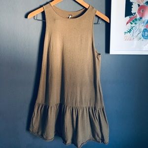 Free People peplum drop waist dress frock.